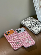 Dior Burgundy monogram case for iPhone 18 Pro Max – lifestyle