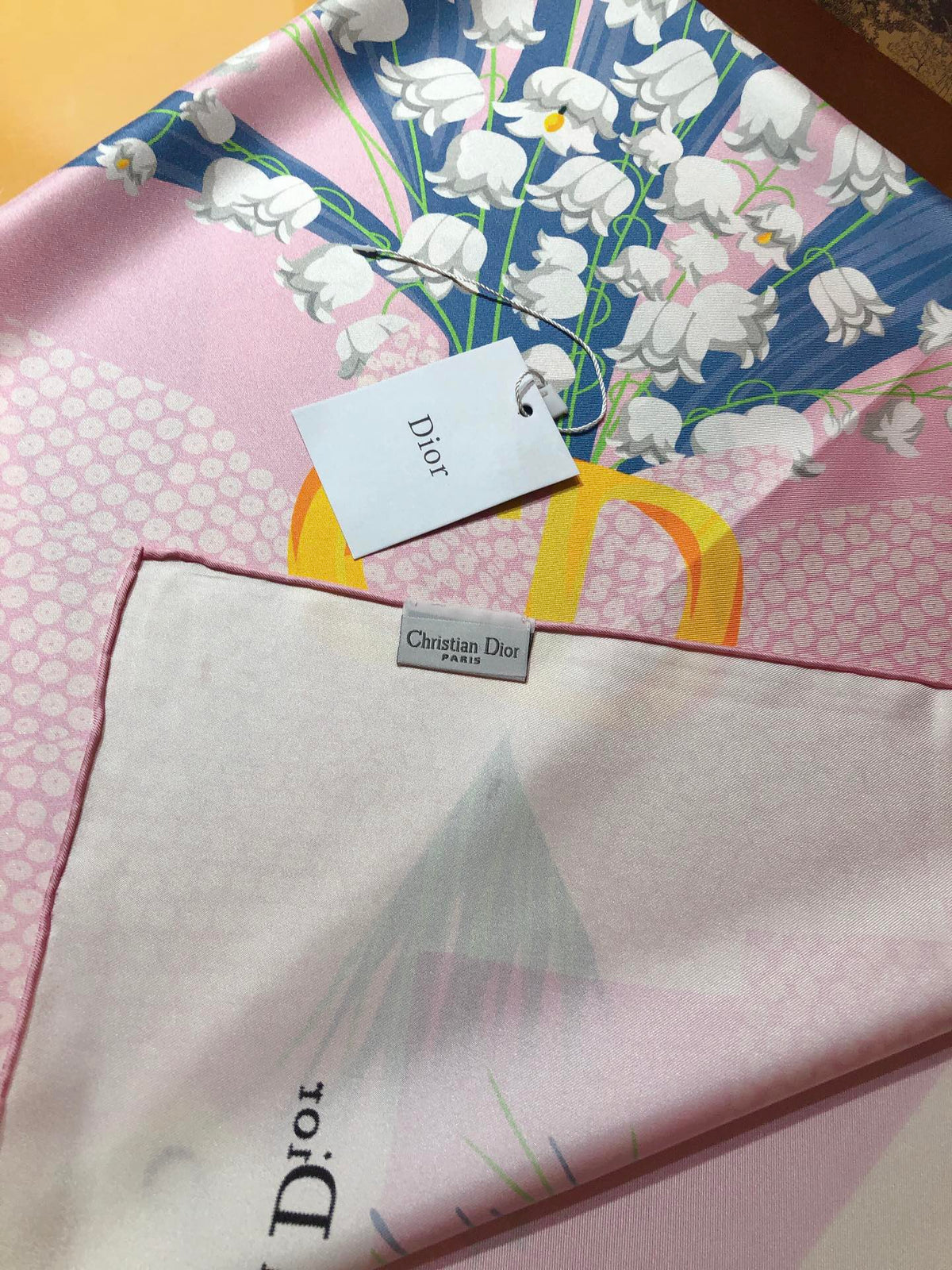 Dior Campanula Square Silk Scarf for Women – product image 7