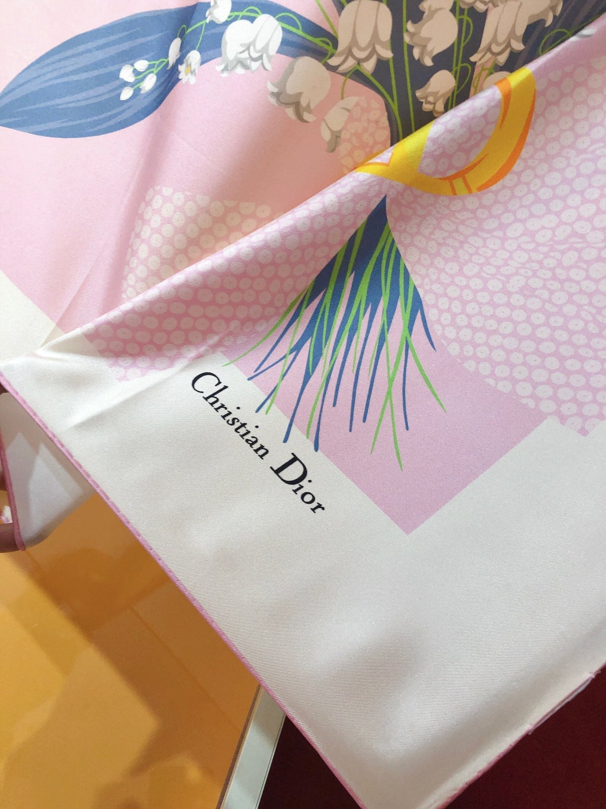 Dior Campanula Square Silk Scarf for Women – product image 8