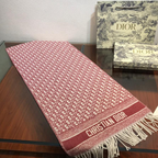 Dior Cashmere Monogram Jacquard Fringe Scarf for Women – product image 7