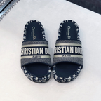 Dior Classic Embroidered Platform Slippers – slippers product image 13
