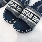 Dior Classic Embroidered Platform Slippers – slippers product image 14