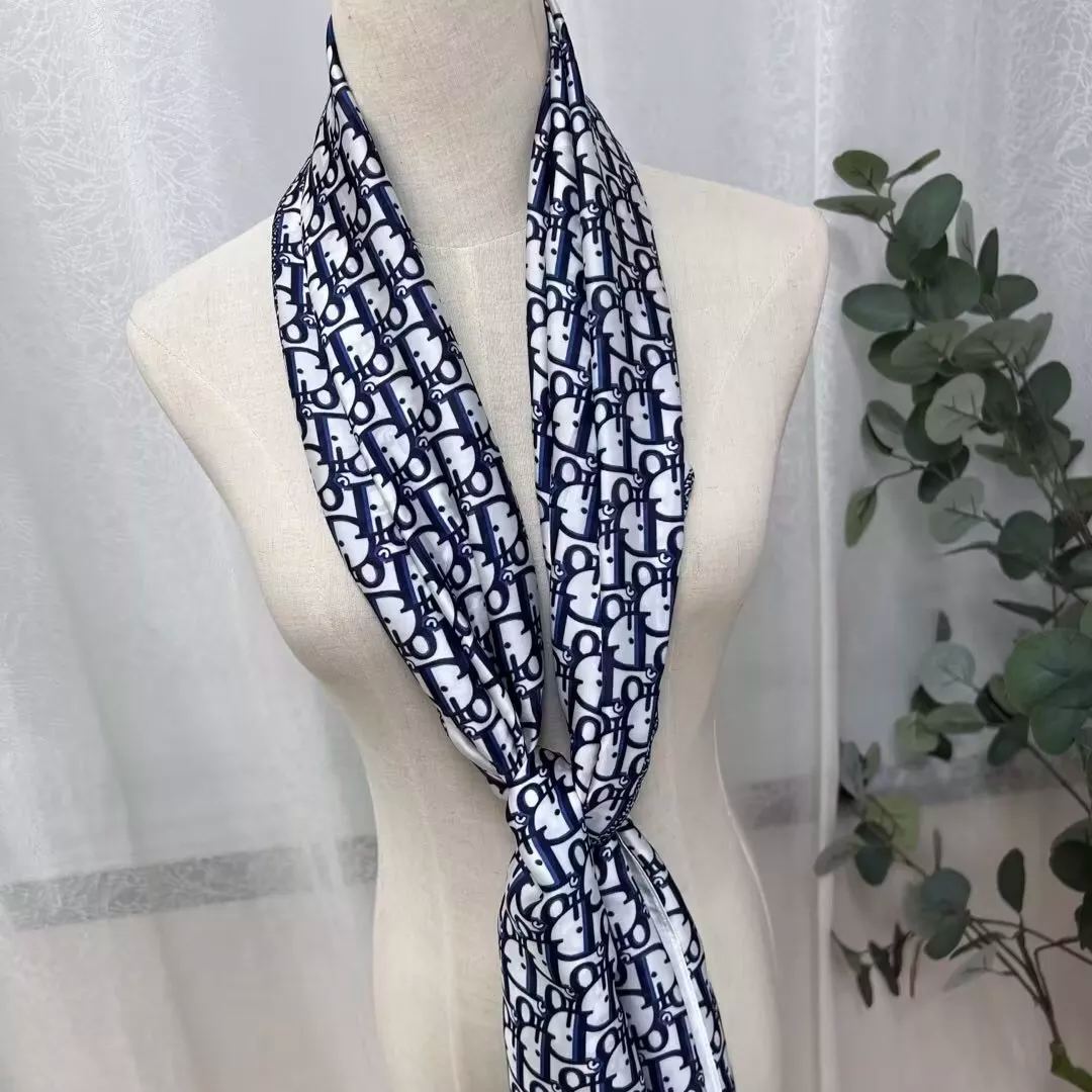 Dior Classic Full Monogram Long Silk Scarf for Women – product image 14