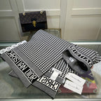 Dior Classic Houndstooth Cashmere Scarf Hat Set for Women – product image 18