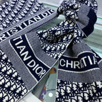 Dior Classic Monogram Cashmere Scarf Hat Set for Women – product image 10