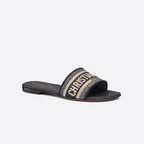 Dior Classic Women's Solid Color Embroidery Slippers – slippers product image 20