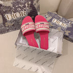 Dior Classic Women's Solid Color Embroidery Slippers – slippers product image 5