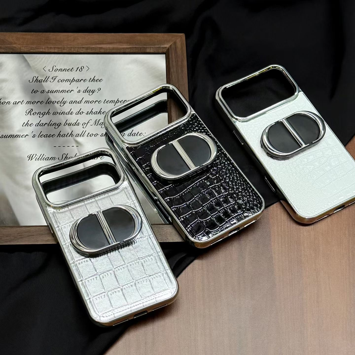 Dior croc ring stand case for iPhone 18 Pro Max – case color lineup