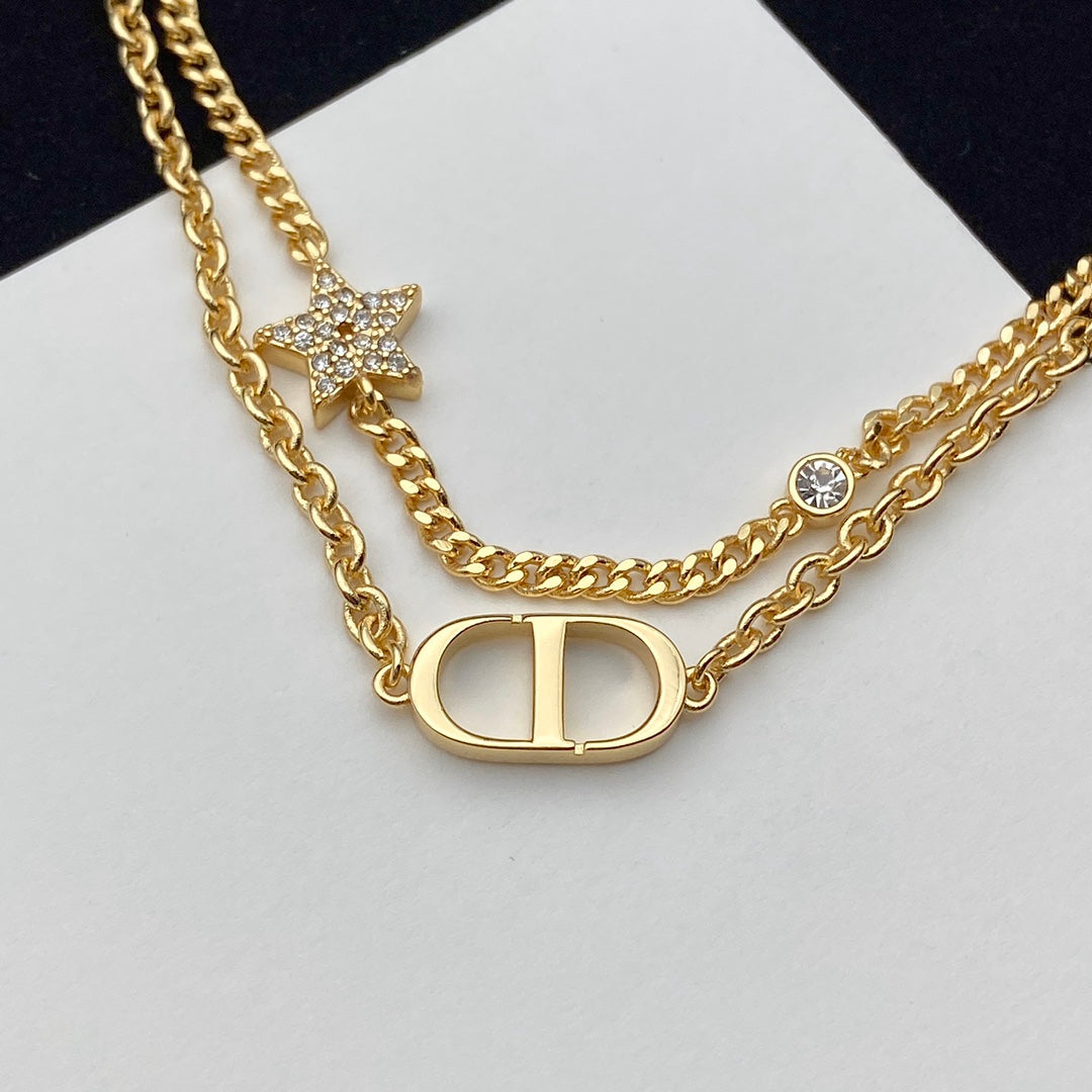 Dior Crystal Star Double Bracelet Necklace Set – Luxury Jewelry – product image 10