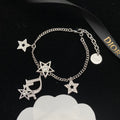 Dior Crystal Star Necklace Bracelet Set – Luxury Jewelry – product image 7