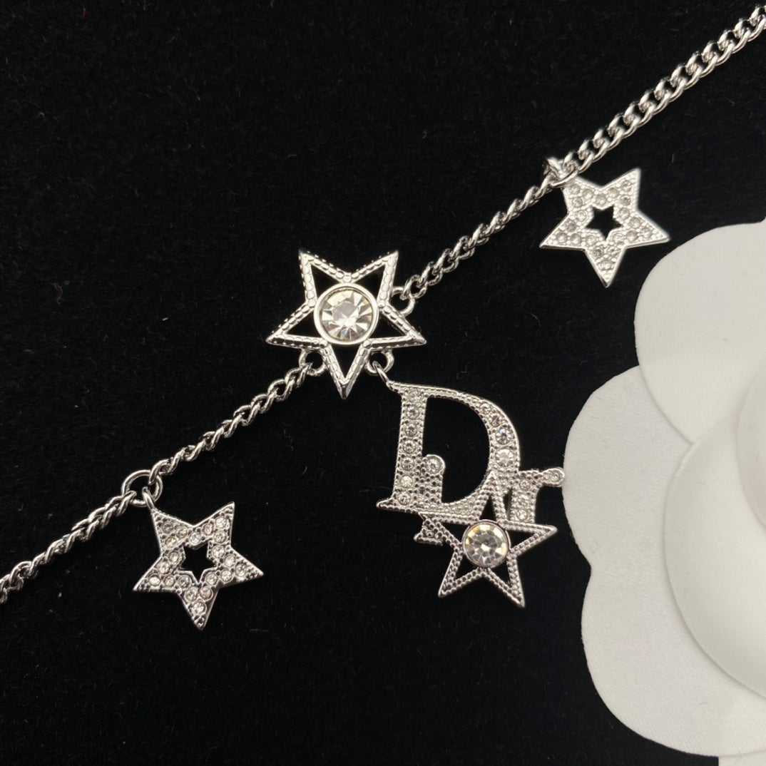 Dior Crystal Star Necklace Bracelet Set – Luxury Jewelry – product image 10