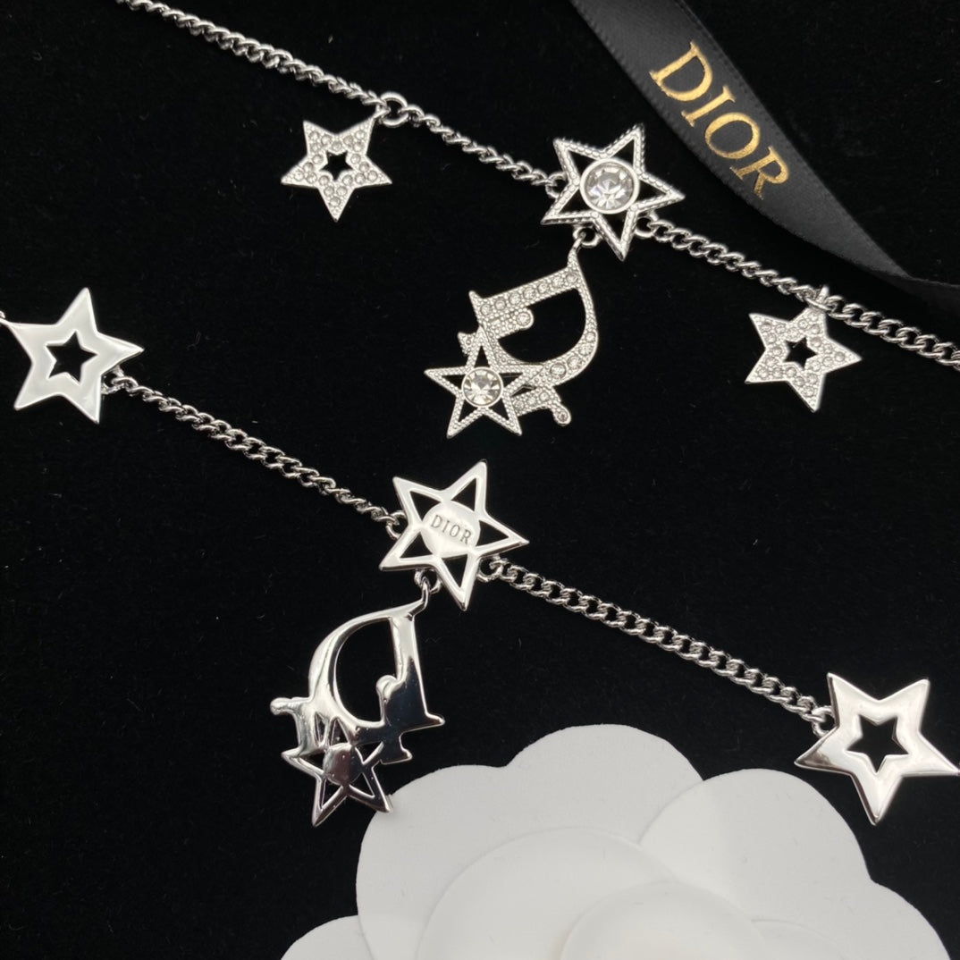 Dior Crystal Star Necklace Bracelet Set – Luxury Jewelry – product image 11