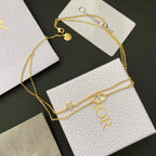 Dior Double Chain Star Necklace – Luxury Designer Jewelry – product image 2