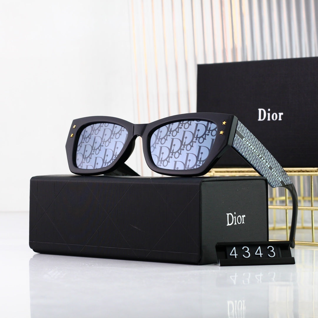 Dior Embossed Rectangular Polarized Sunglasses for Unisex – product image 1