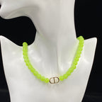 Dior Green Bead Necklace – Luxury Designer Jewelry – product image 4