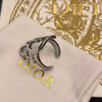Dior Hollow Lettering Open Ring – Luxury Designer Jewelry – product image 5