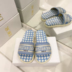 Dior Houndstooth Embossed Slipper Sandals – sandals product image 2