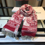 Dior Ink Element Fringed Cashmere Scarf Shawl for Women – product image 17
