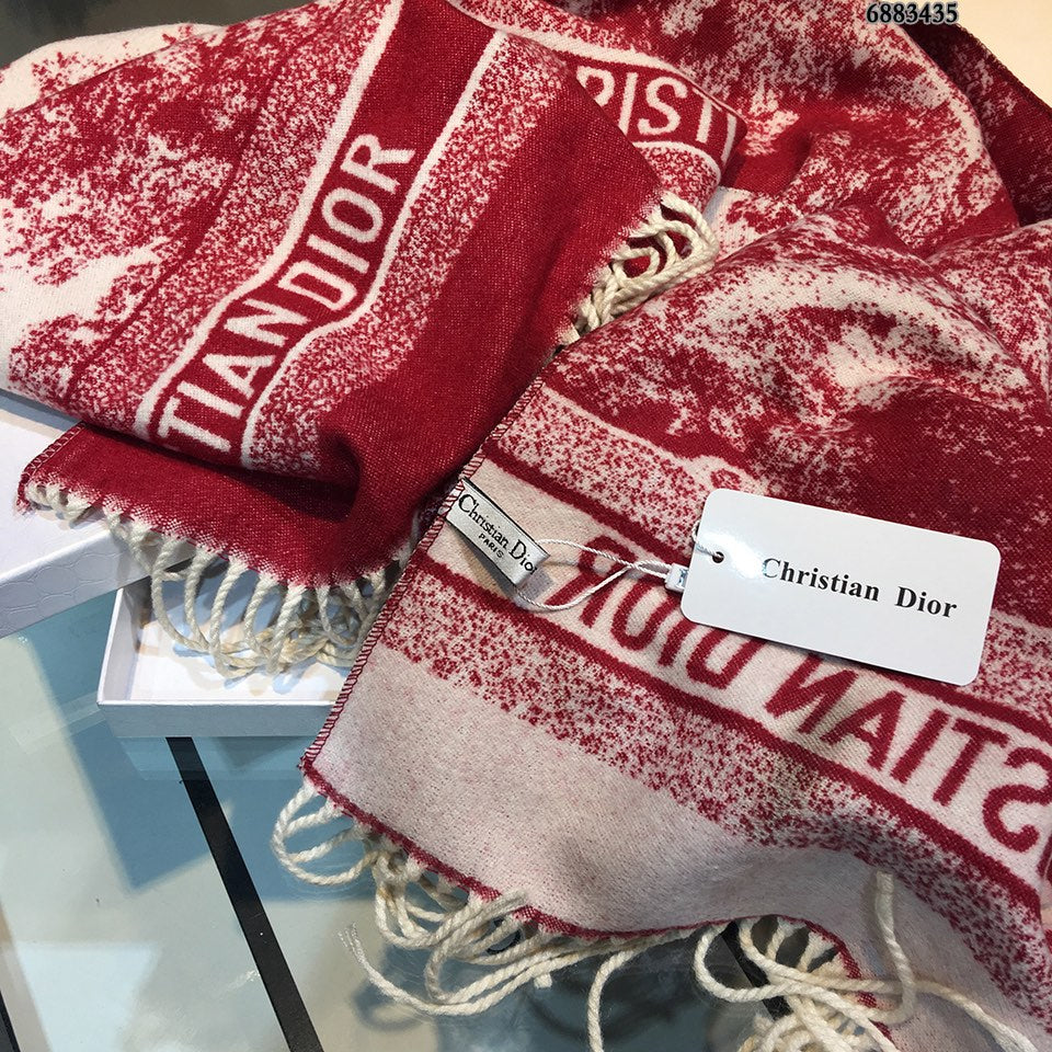 Dior Ink Element Fringed Cashmere Scarf Shawl for Women – product image 21