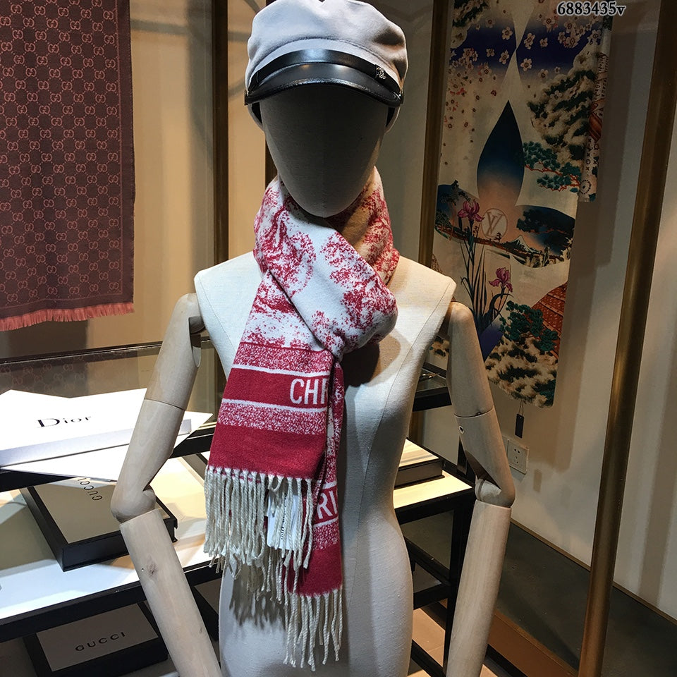 Dior Ink Element Fringed Cashmere Scarf Shawl for Women – product image 22