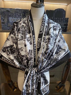 Dior Ink Painting Element Satin Scarf for Women – product image 15