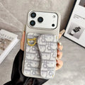 Dior iPhone 17 Pro Max Wallet Case with Card Holder – Gray Dior Oblique Flip Cover