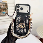 Dior iPhone 18 Pro Case with Wallet & 3 Straps – Luxury Crossbody Dior Phone Case
