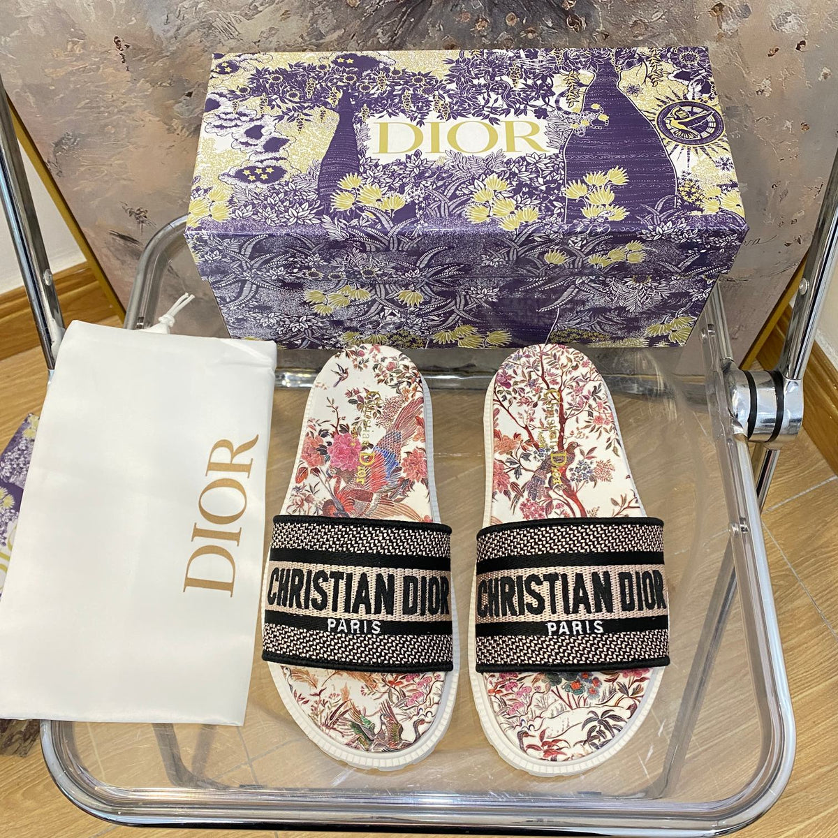 Dior Jacquard Pattern Slippers – slippers product image 15