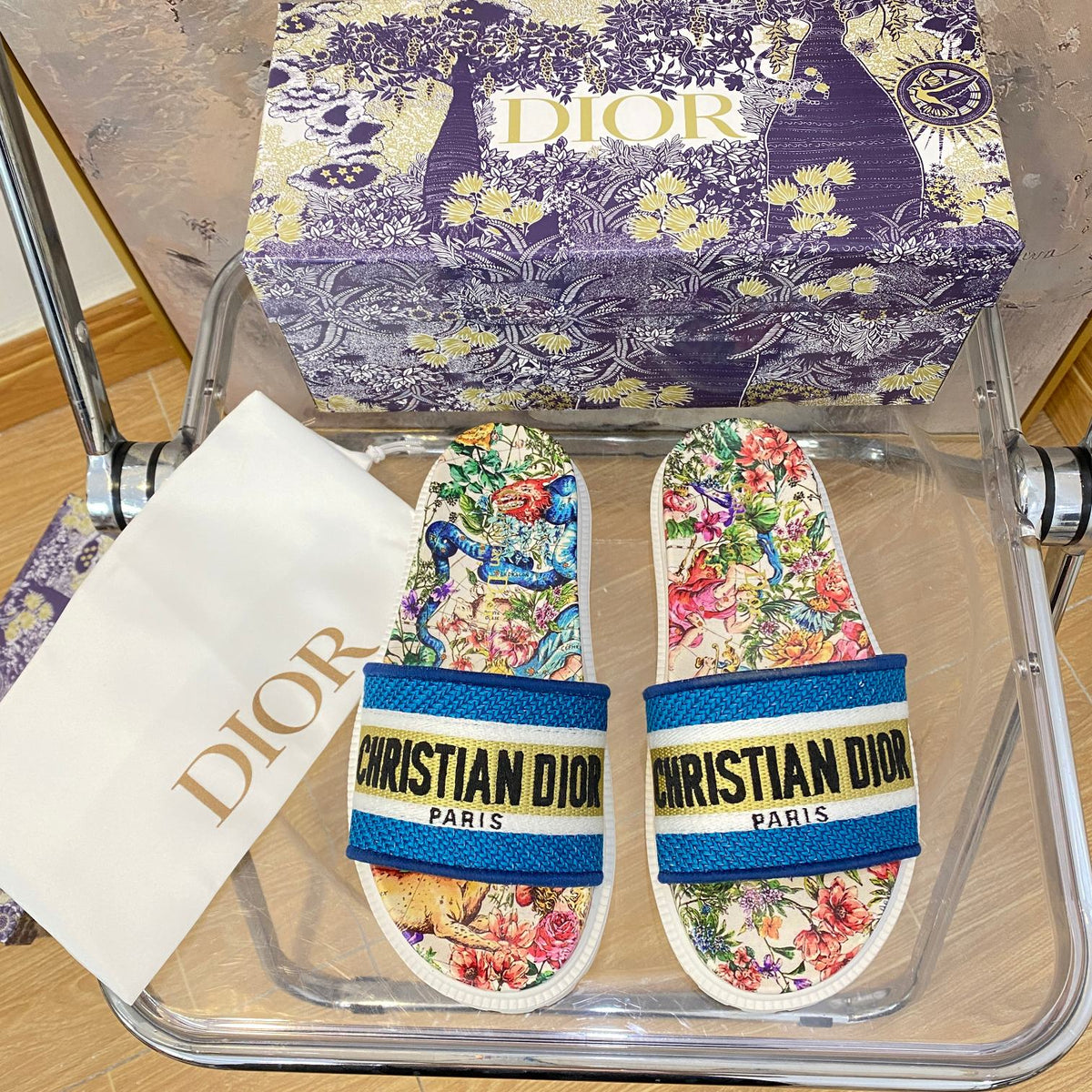 Dior Jacquard Pattern Slippers – slippers product image 17