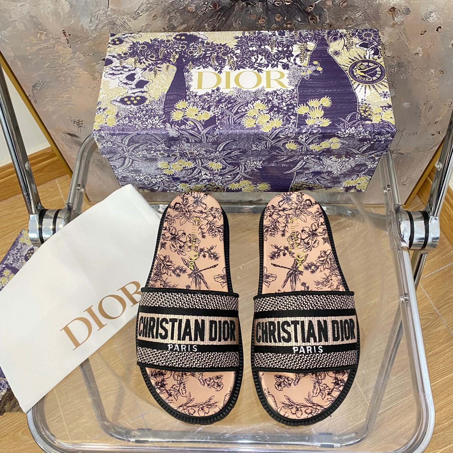 Dior Jacquard Pattern Slippers – slippers product image 18