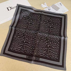 Dior Leopard Print Silk Scarf for Women – product image 1