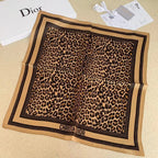 Dior Leopard Print Silk Scarf for Women – product image 2