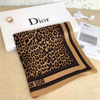 Dior Leopard Print Silk Scarf for Women – product image 6