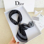 Dior Leopard Print Silk Scarf for Women – product image 8