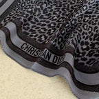 Dior Leopard Print Silk Scarf for Women – product image 9