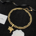 Dior Letter Logo Pendant Necklace – Luxury Designer Jewelry – product image 1