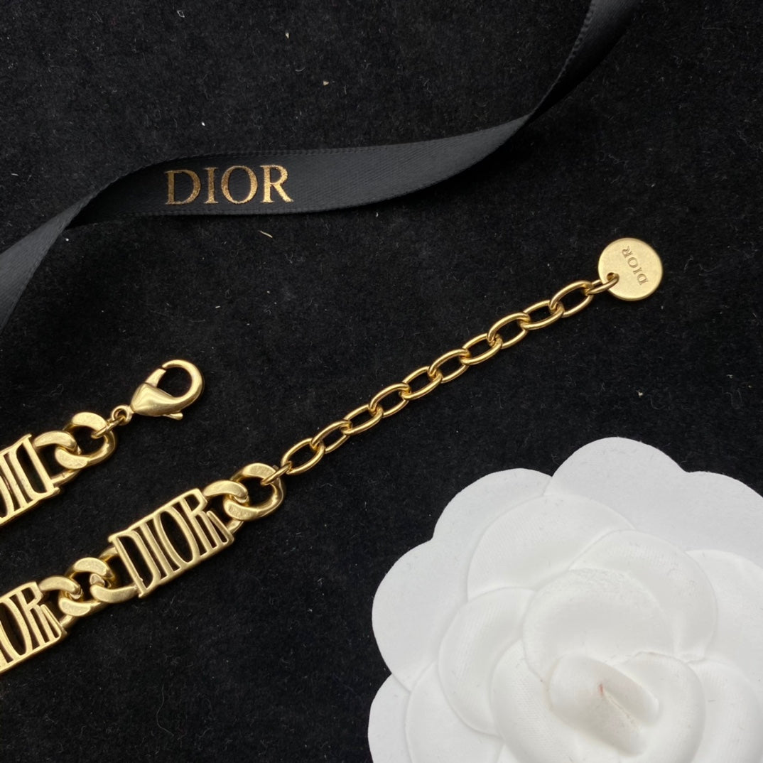 Dior Letter Logo Pendant Necklace – Luxury Designer Jewelry – product image 2