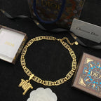 Dior Letter Logo Pendant Necklace – Luxury Designer Jewelry – product image 5