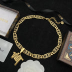 Dior Letter Logo Pendant Necklace – Luxury Designer Jewelry – product image 6