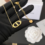 Dior Letter Necklace – Luxury Designer Jewelry – product image 2