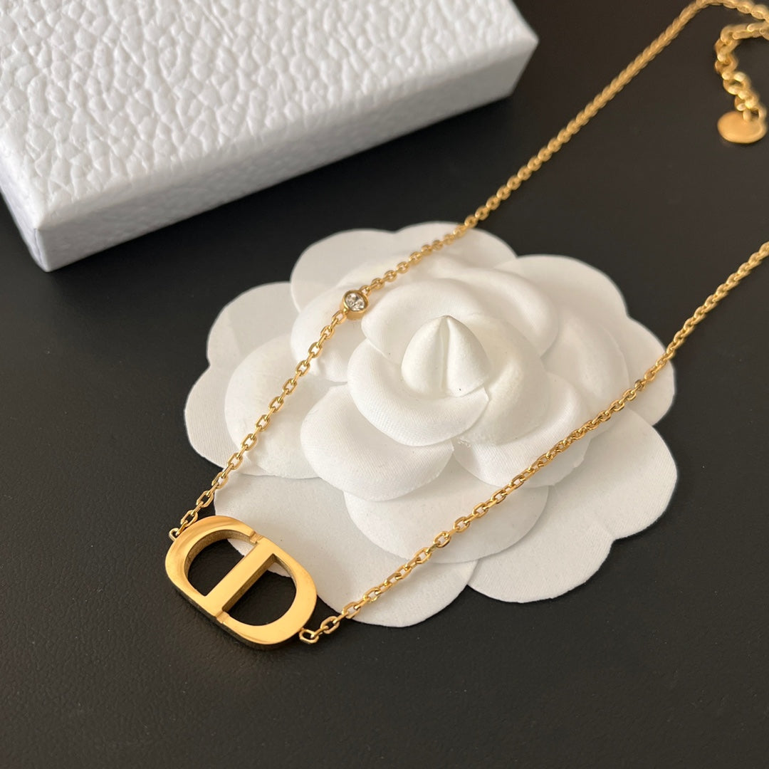 Dior Letter Necklace – Luxury Designer Jewelry – product image 3