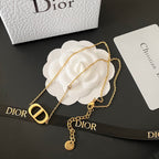 Dior Letter Necklace – Luxury Designer Jewelry – product image 5