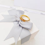 Dior Letters Crystal Ring – Luxury Designer Jewelry – product image 1