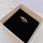Dior Letters Crystal Ring – Luxury Designer Jewelry – product image 5