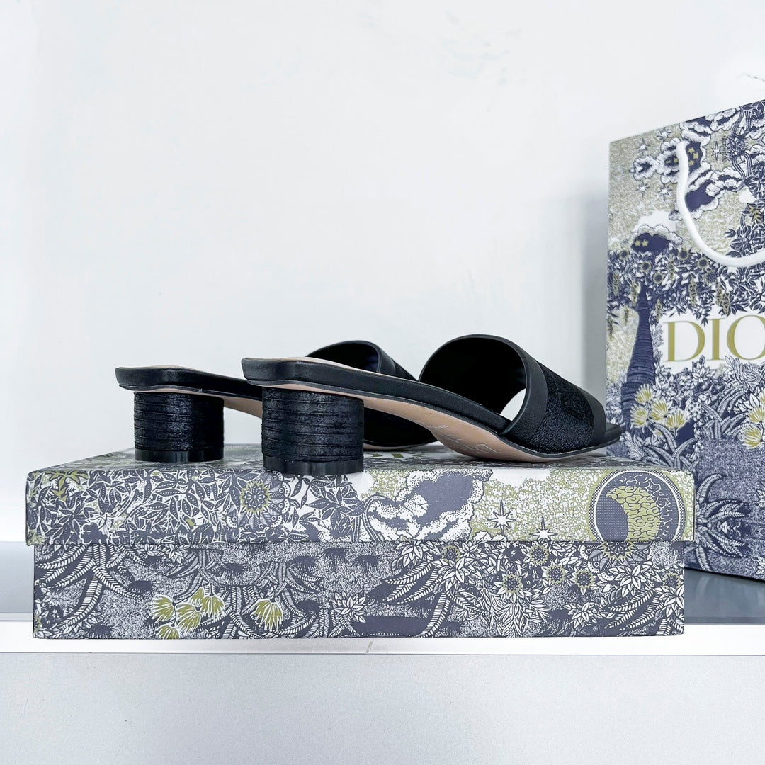 Dior Letters Embroidery Dway Heeled – slippers product image 12