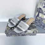 Dior Letters Embroidery Dway Heeled – slippers product image 2