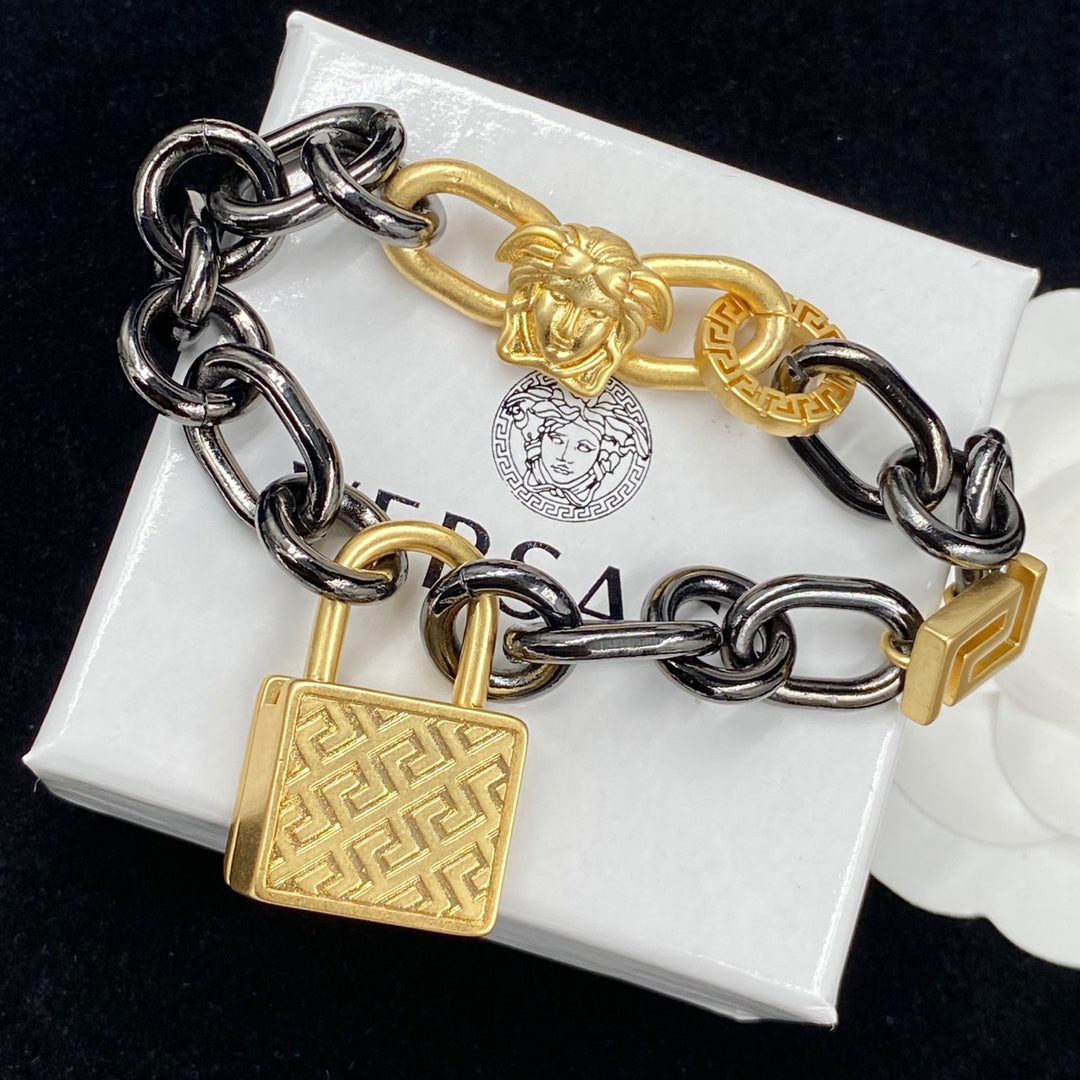Dior Lock Pendant Colorblock Bracelet – Luxury Jewelry – product image 1