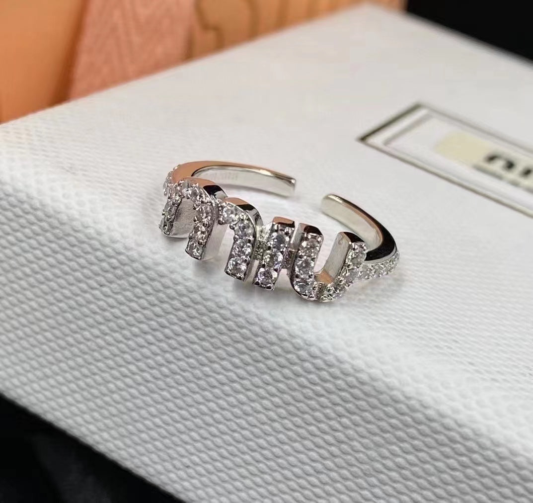 Dior Luxury Crystal Open Ring – Luxury Designer Jewelry – product image 1