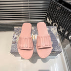 Dior Metal Letters Solid Color Flat Slippers – slippers product image 6