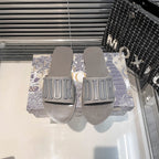 Dior Metal Letters Solid Color Flat Slippers – slippers product image 8